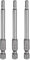 sourcing map 3pcs H3.5 Hex Head Drill Bit Wrench 3.5mm Metric Flat Tip 1/4 Hex Shank 75mm (3) Long Magnetic Hexagonal Screw Driver Socket Industrial Screwdriver Power Bits