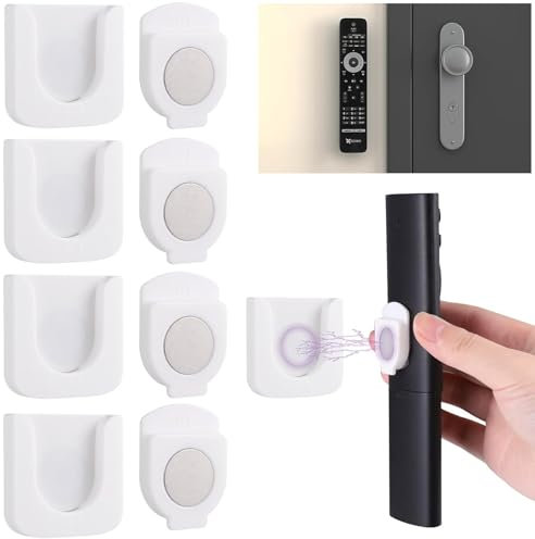 Binnan 4Pcs Soporte Mando a Distancia, Soporte Mando a Distancia Organizador Mandos TV Magnéticos, Distancia Aire Acondicionado para Familia Oficina Escuela