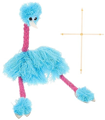 Toddmomy Straußen-handmarionette Buntes Tierdesign Puppentheater Spielzeug Junge Mädchen Marionetten Puppen Interaktiv Fördert Kreativität Fantasie Kommunikationsfähigkeit