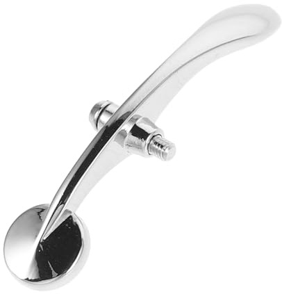 Trompeten Wasserklappe als Ersatzteil für Blasinstrumente, Silber | Schraubausführung, Legierung, Reparatur und Austausch, Passend für Trompete, mit Schraube