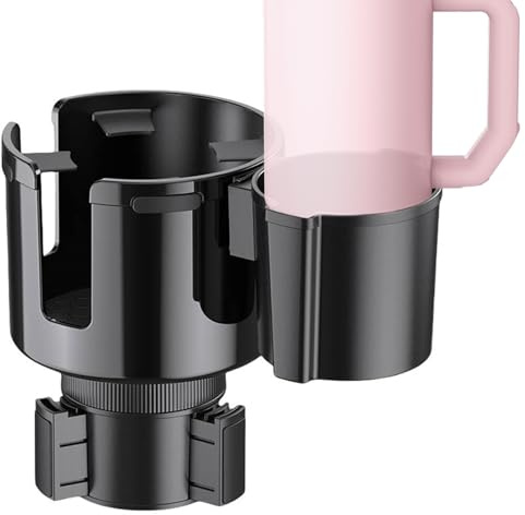 Ranley Car Drink Holder Extension, Adjustable Large Drink Holder, Car Holder, Multifunctional Adapter for Smartphone, Thermal Mug, Coffee Cups