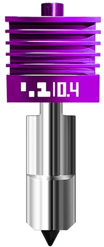Upgraded X2D Hotend for Bambu Lab P2S/X2D/H2D/H2S/H2C/A2L/A1/A1 mini (without silicone sleeve), nano-coated nozzles high-hardness high-temperature resistant, non-stick nozzles 3D printer accessories