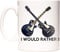 LES PAUL GUITAR GIFT MUG, I Would Rather Be Playing My Guitar. Gift coffee mug or tea mug for guitarists