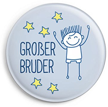 Dabelino | Button Großer Bruder (Ø32mm) | Geschenk zur Geburt