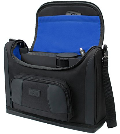 USA Gear Étui pour Mini Projecteur avec Sac de Voyage Compatible avec RCA RPJ-133 720p, VOPLLS 15000, Roconia 12000LM, WiMiUS 9500, DR.J Professional HI-04, AKATUO 12000L (Bleu)
