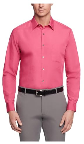 Van Heusen Poplin Regular Fit Solid Point Collar Dress Shirt Camicia Elegante Uomo