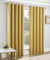 Enhanced Living Vogue Ochre 46 x 90 inch (117x229cm) Eyelet Thermal Noise Reducing Dim Out Curtains for Bedroom and Living Room