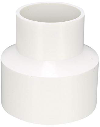 sourcing map 75mm x 50mm PVC Reducing Coupling Hub by Hub Pipe Fitting Adapter Connector