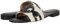 Lauren by Ralph Lauren Damen Alegra Sandale, Naturschwarz zweifarbig Leinwand brüniert Kalb, 38 EU
