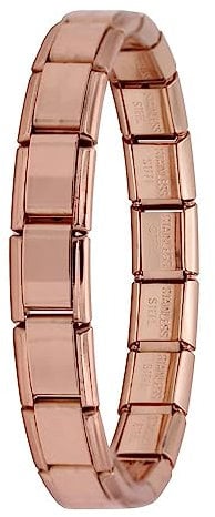 Italian Charms Links Bracelets- fits in all classic 9mm UK STOCK (Rose Gold)