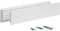 INTERNAL VENTS Door Vent for Interior Doors 45cm x 9cm - Two Sided Door Louvers | for Bathroom, Cabinet | Plastic air Vent Grille | Outer Dimensions 45cm x 9cm for 43cm x 7,5cm Opening (White)