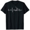 Kanu Herzschlag EKG Frequenz Paddel Kajak Kanusport T-Shirt