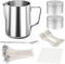 BringLuck2U Kit de Fabrication de Bougies, Inclus Pot de Fusion, Boîte à Bougie, Mèches pour Bougies, Bougie Autocollants, Porte-Bougies pour la Fabrication de Bougies des Débutants à Avancés