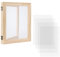 LUTER Holz Papierherstellung Rahmen und Maschen für DIY Paper Craft getrocknete Blumen Handcraft (19x25 cm)