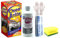 Oven Cleaner- Oven Brite Antibacterial Oven Cleaning Kit - 500 ml Bottle – Rack, Bags and Gloves Included - with Degreaser Sponge