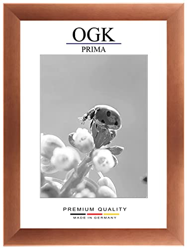 Online-GalleryKing OGK Holz Bilderrahmen 20 x 30 cm in Kupfer Braun | Foto | Poster | Puzzle | Galerie | Rahmen