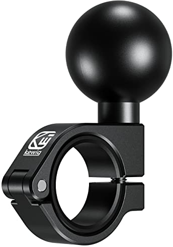 BRCOVAN 1.5'' Ball Mount, Aluminum Alloy Handlebar Clamp Base, Fit for Round Rails 0.875'' / 1'' / 1.125'' / 1.26'' in Diameter, Compatible with RAM Mounts C Size 1.5 Inches Ball Double Socket Arm