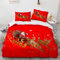 YURKO 220 X 240 cm Bettwäsche Sets Kein Bügeln Weihnachten Weihnachts Wintermotiv Weihnachtsmotiv Santa Bettwäsche 220X240 Sommer Polyester Baumwolle Mit 2 Kissenbezügen 80X80Cm