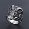 XJruixi Vintage Gothic Sheep Goat Head Ring for Men Cool Heavy Metal Animal Stainless Steel Ring Fashion Male Punk Biker Rings Jewelry