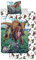 Jurassic World Bettwäsche-Set, 3-teilig, 100 % Baumwolle, Bettbezug 140 x 200 cm + Kissenbezug 65 x 65 cm + Spannbettlaken 90 x 200 cm