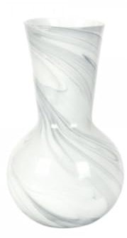 Lambert [W] Vase Weiß Marmoriert Glas H 40 cm D 23 cm