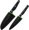 Wiltshire Staysharp Triple Rivet Duo Set, Santoku,Utility Knife 2pc, Built in Sharpener & Fackelmann Fair FSC Beech Cutting Board 30x24cm