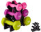 Topyond Dumbbell Rack Stand, 3 Tier Dumbbell Weight Stand, PP Triangular Dumbbell Tree, 23x22.5x8.5cm, Weight Holder Storage Accessories for Home Gym Exercise(dumbbells not included)