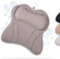 Toniamo Badewannenkissen | Premium Badekissen für Badewanne mit Kopfstütze & Nackenstütze | Kissen ideal als Badewannen Nackenkissen & Kopfkissen | Ergonomisches Wannenkissen mit Saugnäpfen | Grau