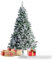 Künstlicher Weihnachtsbaum Tannenbaum 30,60,90,120, 150, 180,210 240cm Christbaum Baum Grün Weiss (Schnee, 180)