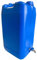 pokm toolsmarket - Wasserkanister mit Hahn, 30 Liter, Trinkwasser Kanister mit Zapfhahn Verzinkt, Wassertank BPA-frei, Wasserbehälter mit Schraubdeckel DIN51 - BLAU Farbe