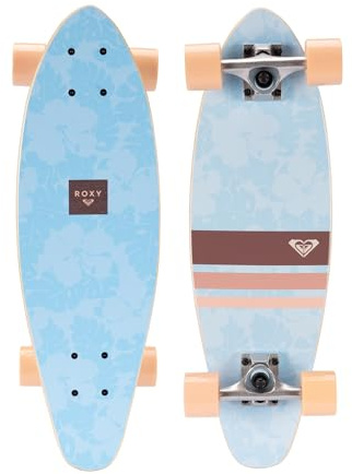 Roxy Mini Pintail Cruiser Skateboard for Girls – 25 Kids Skateboard for Ages 6-12, Durable 7-Ply Wood Deck, 60MM Soft Wheels, ABEC 3 Speed Bearings, Ideal for Beginners & Young Riders