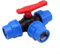 Valvola a sfera a 3 vie, connettore per tubo in PE, connettore per rubinetto da giardino, 20/25/32/40/50 mm, valvola a sfera in plastica per tubo dell'acqua in HDPE, raccordo a compressione (25 mm)