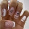 Goiern Lot de 24 faux ongles à presser blancs pailletés - Forme carrée - En forme de cœur noir - Ongles artificiels réutilisables
