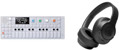 Teenage Engineering OP-1 All-in-One Portable Synthesizer, Sampler and Controller & JBL Tune 760NC Wired and Wireless Over-Ear Headphones with Built-In Microphone