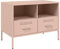 vidaXL Meuble TV, Armoire de Télévision avec Pieds, Support Télé avec Rangement Salon Salle de Séjour Intérieur, Rose 68x39x50,5 cm Acier