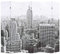 Homgoday Faltbarer Paravent, 228 x 170 cm, Druck New York, weiß und schwarz, Möbel, Sichtschutz für den Außenbereich, Balkon und Garten, Trennwand für den Außenbereich