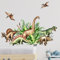 astylishome Wanddeko Wandtattoo Dschungel Tiere Baum Wandaufkleber Safari Dinosaurier Wandsticker Kinderzimmer Babyzimmer Schlafzimmer Wand Deko Abziehen und Aufkleben 1505
