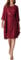 GRACE KARIN Women's Elegant Dress Suit for Wedding Chiffon Cover up+Crew Neck Wrap Dress Special Ocassion Burgundy Red Size 16