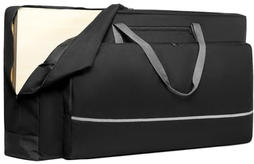 SLINRKE Cornhole Tragetasche passend für 120 x 60 cm große Bretter, robuste 900D-Cornhole-Bretttasche mit Vordertaschen und gepolstertem Schultergurt für Cornhole-Outdoor-Spiele, nur Tasche