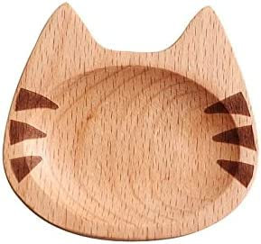 QMOWIZ Gravy holder Gravy Boat Seasoning Plate Cat Sauce Dish Creative Small Wood Dish Saucer Household Wood Saucer Kitchen Accessories Sauce Jug Gravy