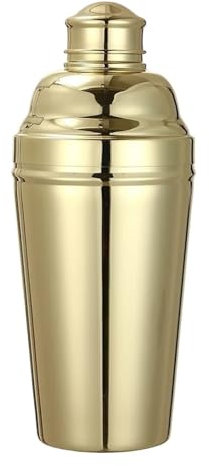 RLVYTA Shakers à Cocktails Shaker Extra Large 61oz-1,8l-304 en Acier Inoxydable, mélangeur à Cocktail, Style vin, Accessoire d'outils de Bar de fête Cocktail Set(Gold Plated)