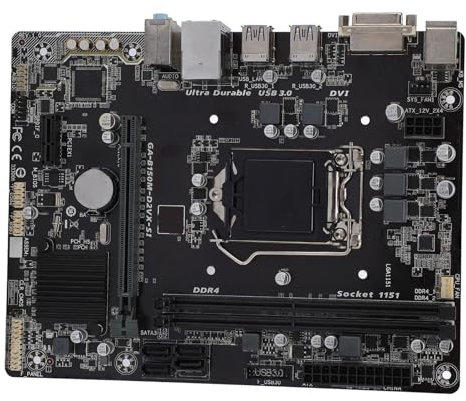 GA - Scheda Madre Serie B150M, Scheda Madre Mini ATX con Chipset LGA 1151 B510 (Gigabit Ethernet, DDR4 da 32 GB, 2133 O.C. PCIe 3.0, USB3.0 2, RJ45/DVI)