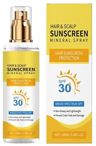 Hair Care Sun Protection for Scalp, Hair and Scalp Sun Spray 100 ml, Unisex Spray Mist, Waterproof with UV Protection