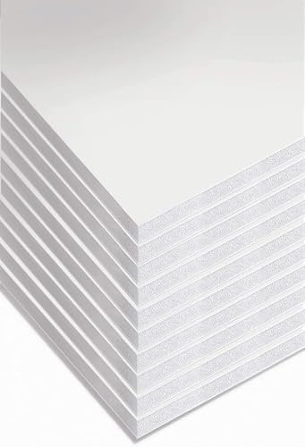 A1 White Foamboard – 5mm Thick x 5 Sheets (594mm x 841mm) – Lightweight Mounting Boards for Crafts, Displays, Signage, and Model Making