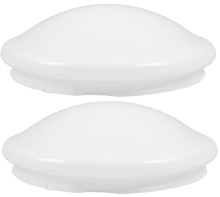 Toyvian Pantallas de Lámpara de Techo Set de 2 Plástico Diseño de Tipo Fácil de Colocar Accesorio para Dormitorio Oficina Baño y Cocina Compatible Lámpara Empotrada 18,7 Cm