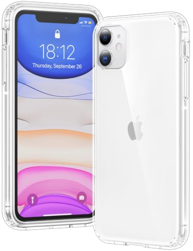 Voyahülle Hülle für iPhone 11 Hülle, Anti-Vergilbung Transparent Handyhülle Stoßfest Schutzhülle, Premium Kratzfeste Case für iPhone 11 - Durchsichtig