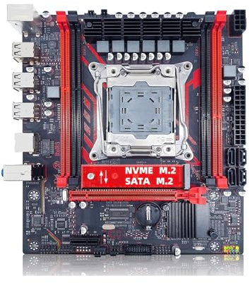 Kit Carte mère X99-8D3 avec processeur Xeon E5 2673 V3 (LGA2011-3), 16 Go de mémoire ECC DDR3 à 1600 MHz et SSD NVMe M.2.