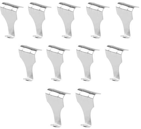 10 PCS Picture Rail Hangers, Picture Hooks for Picture Rail, Dado Rail Hooks,for Hang Picture Frames, Art Exhibition Gallery Picture, Billboards, Keys Holder(Sliver)
