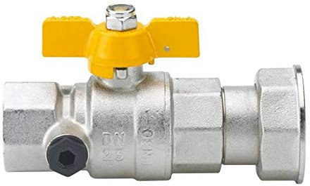 Enolgas - TOP TEST VALVOLA A SFERA PER GAS CON PRESA DI PRESSIONE E GIRELLO 1Fx1.1/4 ENOLGAS - ENOS1464N41