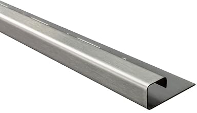 Quadrat Edelstahlschiene Fliesenprofil Fliesenschiene Edelstahl V2A L250cm 10mm gebürstet